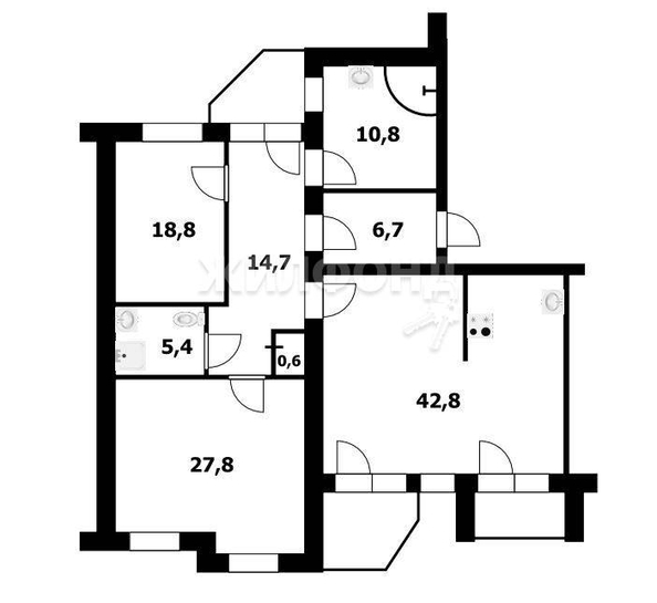 
   Продам 3-комнатную, 132 м², Шевченко ул, 29

. Фото 13.