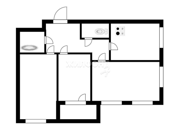 
   Продам 3-комнатную, 77.9 м², Охотская ул, 88/2

. Фото 4.