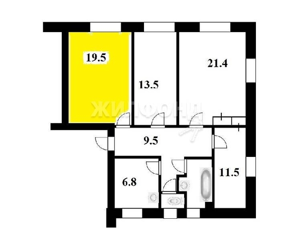 
   Продам комнату, 19.5 м², Котовского ул, 5/2

. Фото 7.