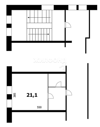 
   Продам комнату, 21.1 м², Станционная ул, 8

. Фото 17.