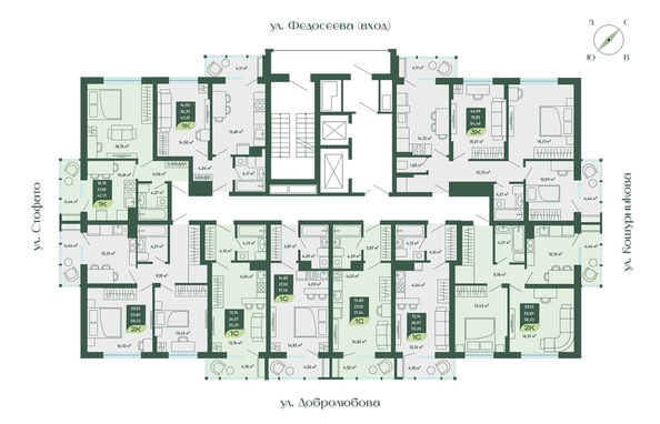 
  Продается 3-комн. квартира, 84.48 м², ЖК Мичурин
. Фото 1.