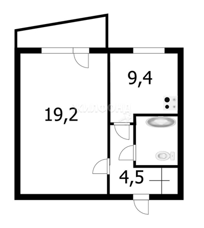 
   Продам 1-комнатную, 37.9 м², Земнухова ул, 12

. Фото 24.