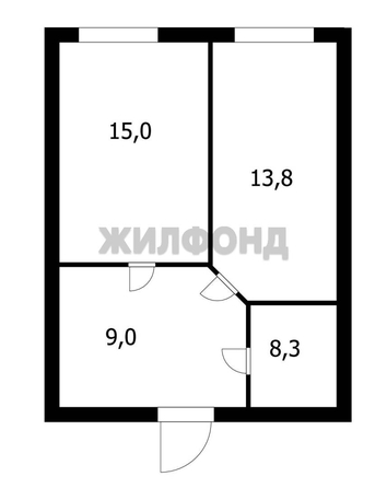 
   Продам 2-комнатную, 46.1 м², Рассветная ул (Светлый мкр-н), 7

. Фото 8.