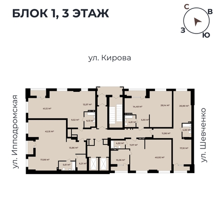 
   Продам 2-комнатную, 57.28 м²,  Римский квартал, 2 очередь

. Фото 11.