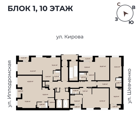 
   Продам 3-комнатную, 88.29 м²,  Римский квартал, 2 очередь

. Фото 11.