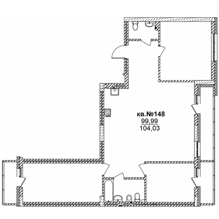 
   Продам 4-комнатную, 105.49 м²,  Римский квартал, 2 очередь

. Фото 1.