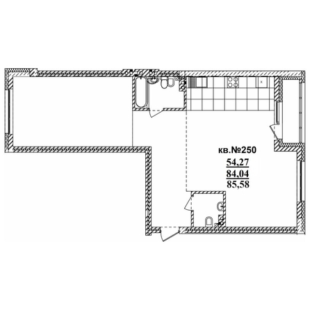 
   Продам 3-комнатную, 85.58 м²,  Римский квартал, 2 очередь

. Фото 1.