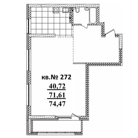 
   Продам 2-комнатную, 77.33 м²,  Римский квартал, 2 очередь

. Фото 2.