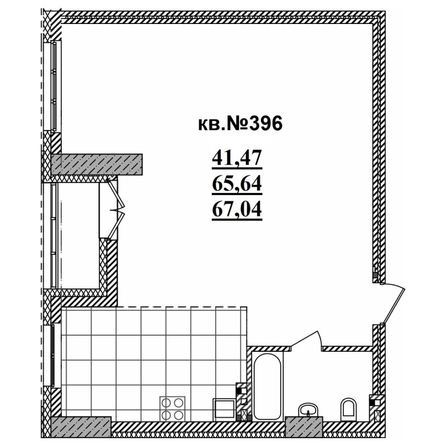 
   Продам 2-комнатную, 67.04 м²,  Римский квартал, 2 очередь

. Фото 1.