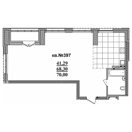 
   Продам 3-комнатную, 70 м²,  Римский квартал, 2 очередь

. Фото 1.