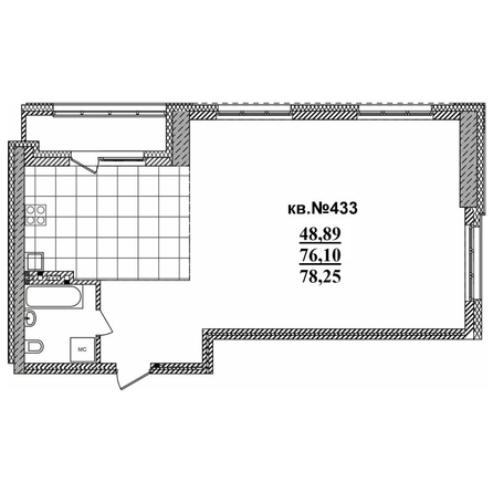 
   Продам 3-комнатную, 70.17 м²,  Римский квартал, 2 очередь

. Фото 1.