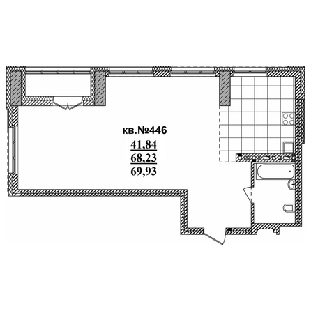 
   Продам 3-комнатную, 77.89 м²,  Римский квартал, 2 очередь

. Фото 1.