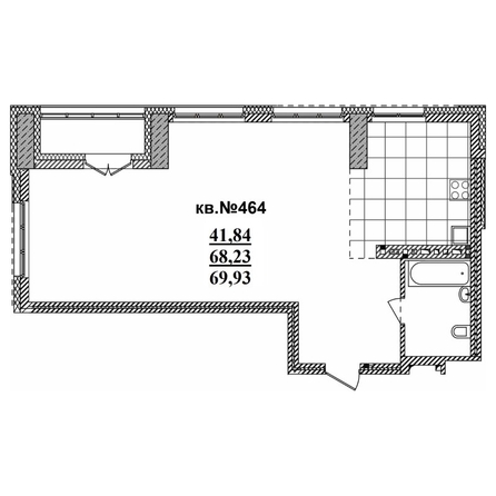 
   Продам 2-комнатную, 67.29 м²,  Римский квартал, 2 очередь

. Фото 1.