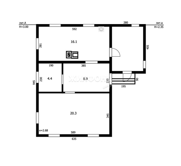 
   Продам дом, 49.7 м², Новосибирск

. Фото 20.