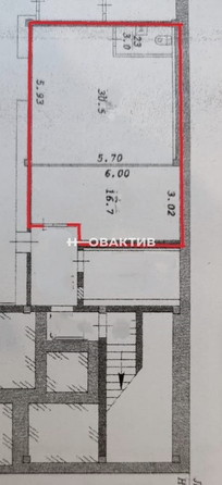 
   Сдам помещение свободного назначения, 50 м², Комсомольская ул, 2/2

. Фото 4.