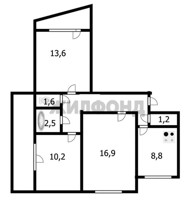 
   Продам 3-комнатную, 64.6 м², Красных Зорь ул, 3

. Фото 7.