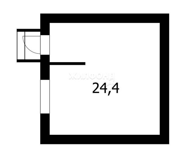 
   Продам студию, 24.4 м², Березки мкр, 107

. Фото 2.