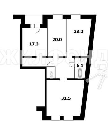 
   Продам 3-комнатную, 117.6 м², 1-е Мочищенское ш, 150

. Фото 7.