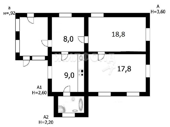 
   Продам дом, 78.4 м², Новосибирск

. Фото 25.