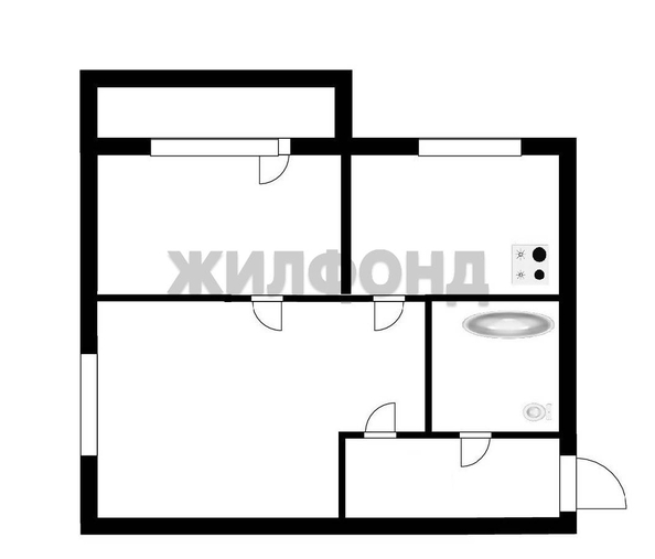 
   Продам 1-комнатную, 31.9 м², Первомайская ул, 114

. Фото 13.