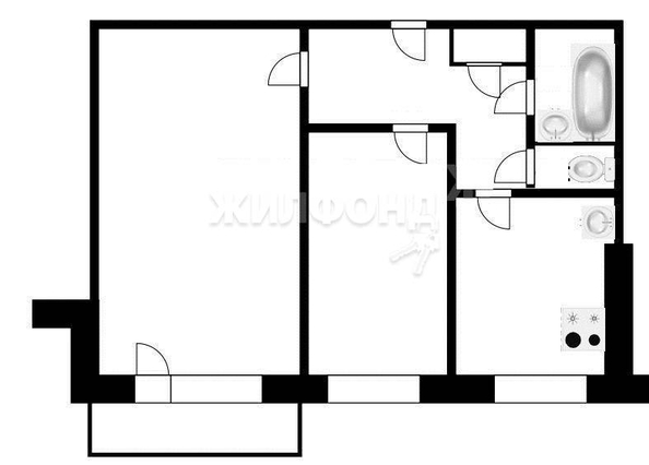 
   Продам 2-комнатную, 43.3 м², Переездная ул, 64

. Фото 10.