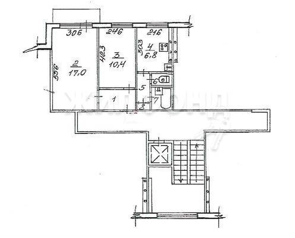 
   Продам 2-комнатную, 42.8 м², Связистов ул, 141

. Фото 15.