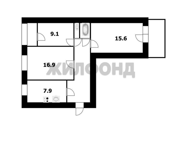 
   Продам комнату, 26 м², Газонная ул, 1Б

. Фото 5.