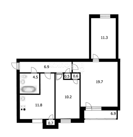 
   Продам 3-комнатную, 66.9 м², Петровского ул, 7

. Фото 20.