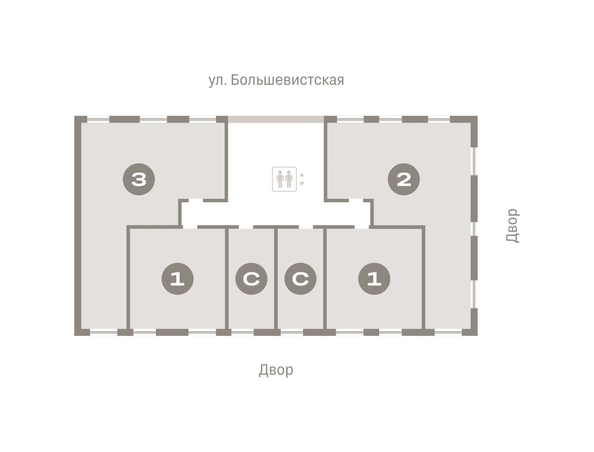 
   Продам студию, 24.2 м², Европейский берег, дом 44

. Фото 1.