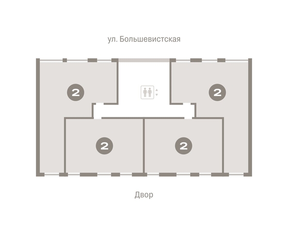 
   Продам 2-комнатную, 131.6 м², Европейский берег, дом 44

. Фото 1.