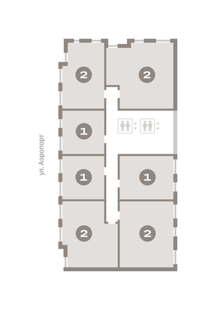 
   Продам 1-комнатную, 43.22 м², Авиатор, дом 3

. Фото 6.