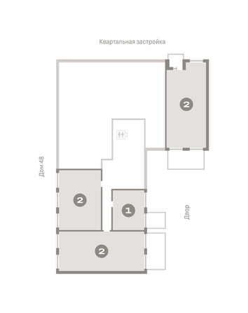 
   Продам 2-комнатную, 106.55 м², Европейский берег, дом 49

. Фото 1.