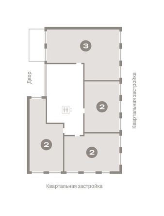 
   Продам 2-комнатную, 76.75 м², Европейский берег, дом 49

. Фото 1.