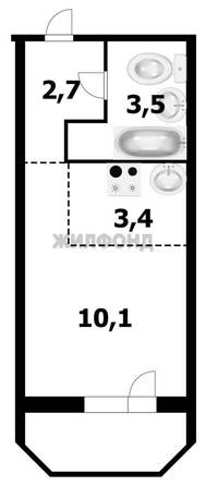 
   Продам студию, 19.5 м², Виктора Уса ул, 9

. Фото 14.