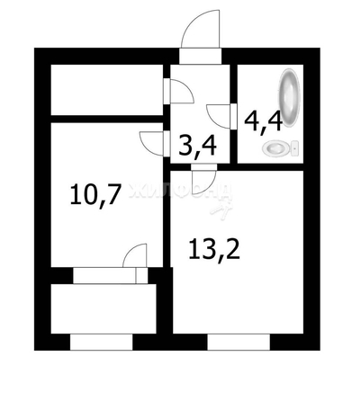 
   Продам 1-комнатную, 34.8 м², Большевистская ул, 122

. Фото 19.