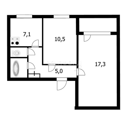 
   Продам 2-комнатную, 43.9 м², Ольги Жилиной ул, 31

. Фото 20.