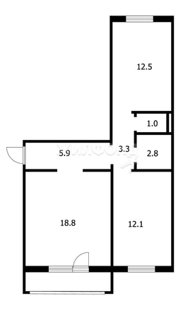 
   Продам комнату, 18.8 м², 2-й (4 мкр.) кв-л, 204

. Фото 3.