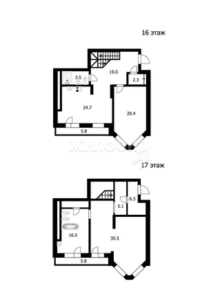 
   Продам 3-комнатную, 133.3 м², Нижегородская ул, 18

. Фото 23.