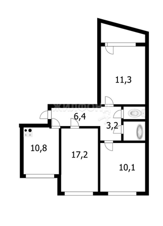 
   Продам 3-комнатную, 62.6 м², Троллейная ул, 18

. Фото 26.