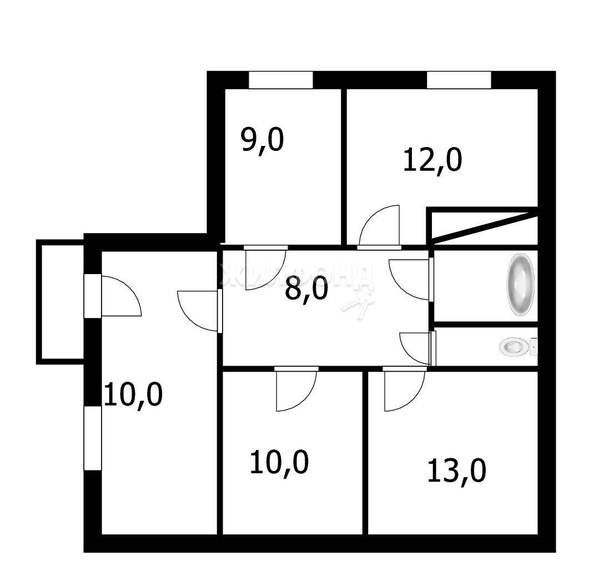 
   Продам 3-комнатную, 63.6 м², Школьная ул, 49

. Фото 14.