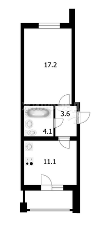 
   Продам 1-комнатную, 36 м², Ключевая ул, 59/2

. Фото 14.