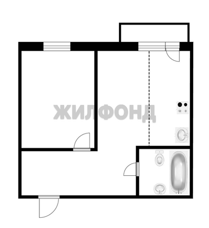 
   Продам 2-комнатную, 42.2 м², Вознесенская ул, 4

. Фото 13.