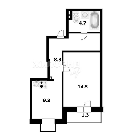 
   Продам 1-комнатную, 36.8 м², Столетова ул, 17

. Фото 10.