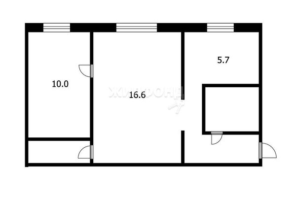 
   Продам 2-комнатную, 42.8 м², ЖКО Аэропорта ул, 9

. Фото 2.