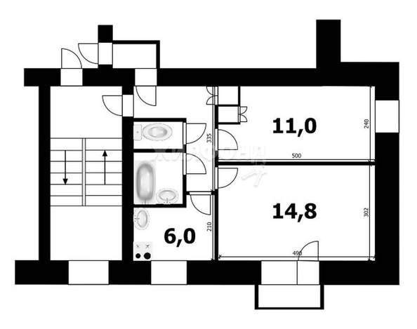 
   Продам 2-комнатную, 43 м², Адриена Лежена ул, 14

. Фото 23.