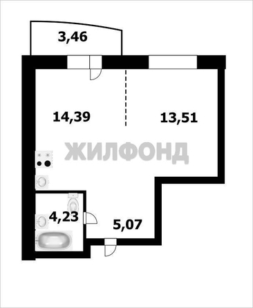 
  Продается 1-комн. квартира, 40.66 м², ЖК Заельцовский New
. Фото 2.