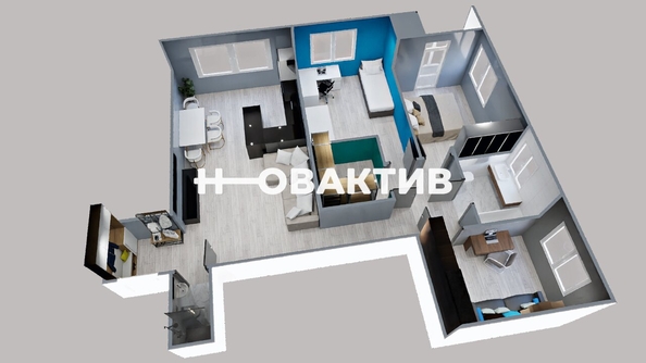 
   Продам 3-комнатную, 87.5 м², Красный пр-кт, 222/3

. Фото 38.