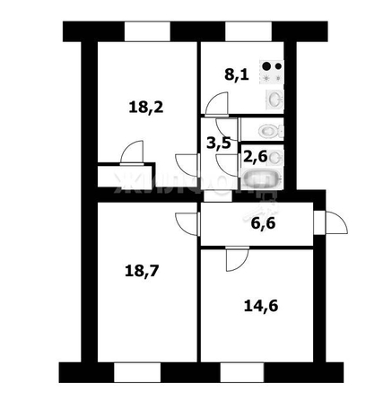 
   Продам комнату, 18.2 м², Театральная ул, 9а

. Фото 7.