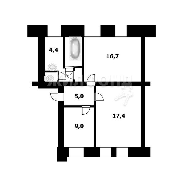 
   Продам комнату, 9.8 м², Плахотного ул, 19

. Фото 9.