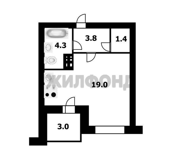 
   Продам студию, 31.5 м², Балтийская ул, 31

. Фото 5.